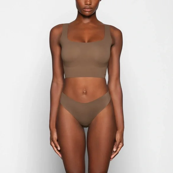 SKIMS NAKED SCOOP LONGLINE BRALETTE OXIDE SIZE XL - Picture 2 of 5